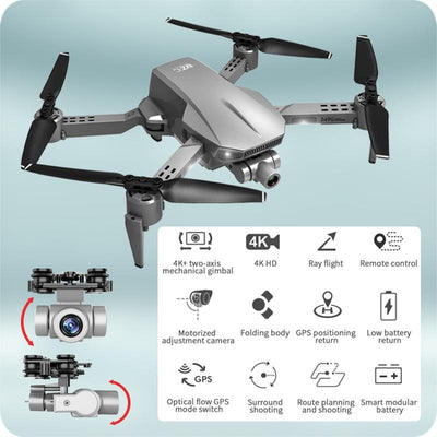 Pro Foldable Drone with 4K Dual Camera and 2 Axis Gimbal
