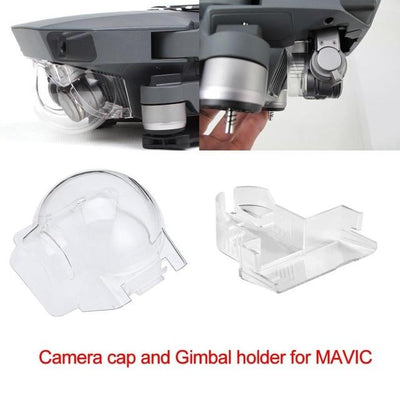 Camera Lens Cap or Hood and Gimbal Holder for DJI Mavic Pro
